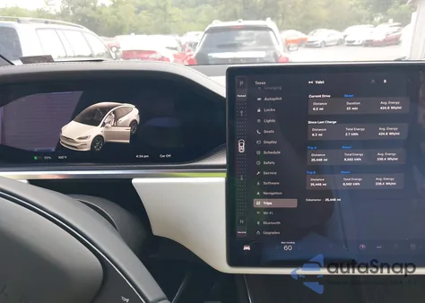 2022 Tesla Model X Plaid Tri Motor All-Wheel Drive из США, поврежденный, VIN 7SAXCBE67NF340661